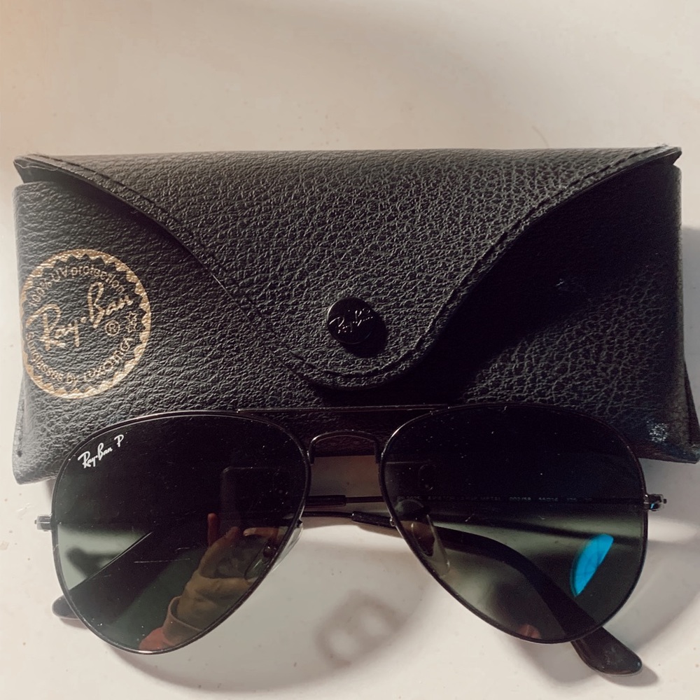 Black Ray Ban Aviator Polarized